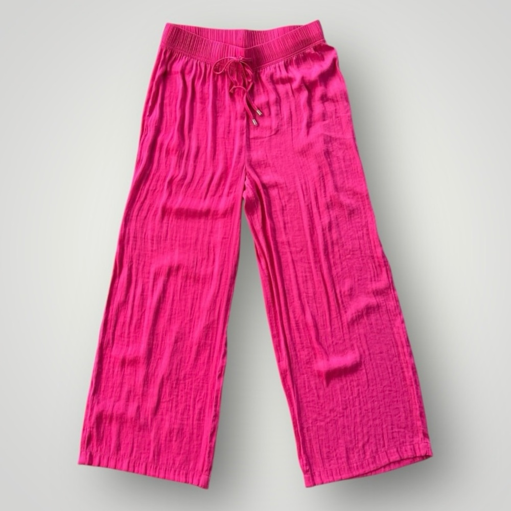 RACHEL Rachel Roy Vibrant Pink Wide Leg Pants